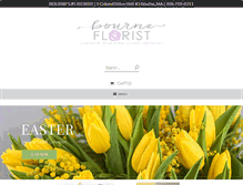 Tablet Screenshot of bourne-florist.com